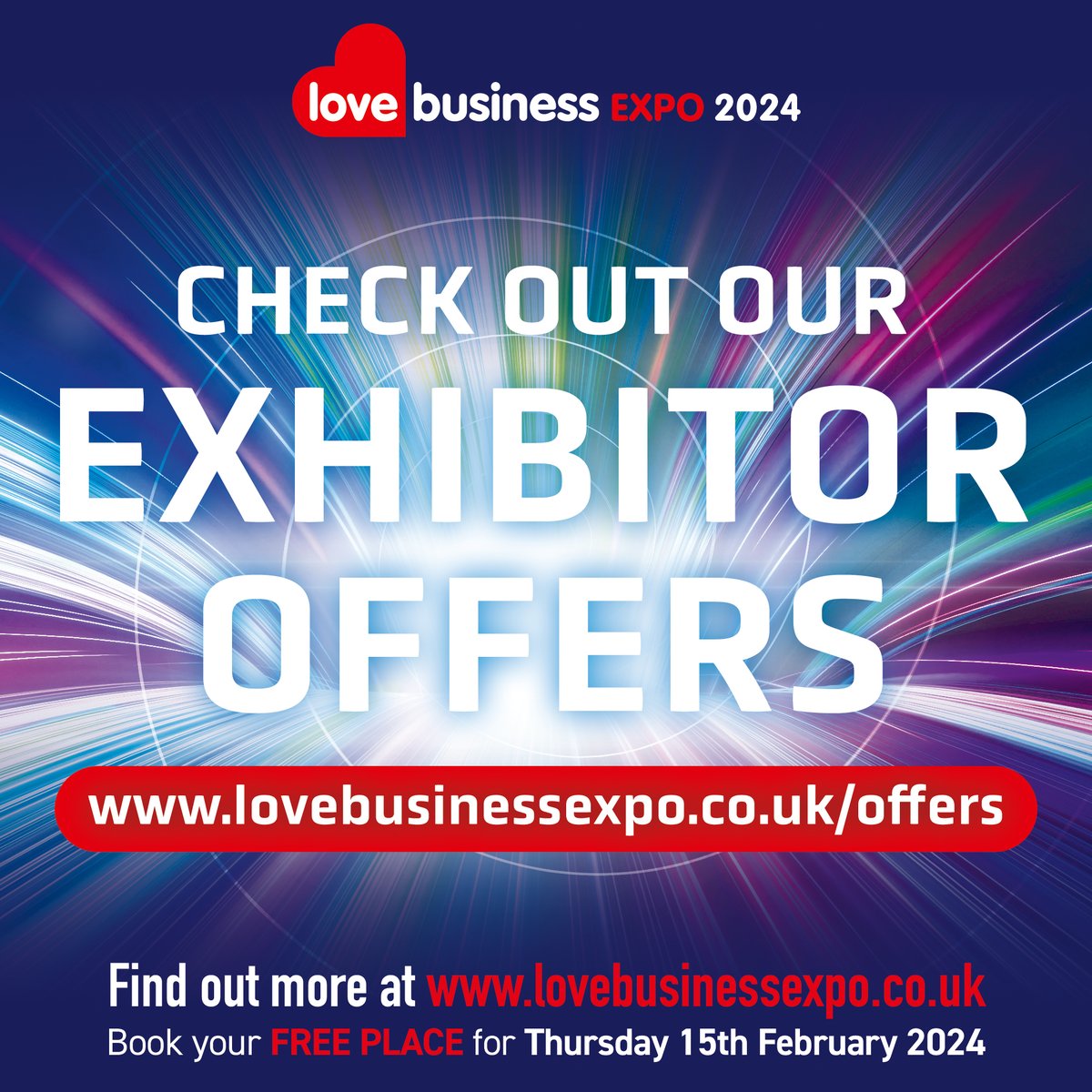 Check out our Exhibitors Offers for Love Business EXPO 2024 at lovebusinessexpo.co.uk/offers/

Book your FREE delegate ticket for Love Business EXPO 2024 at lovebusinessexpo.co.uk

#LoveBusinessEXPO #love #business #event #east #midlands #eastmidlands #networking #networkingevent