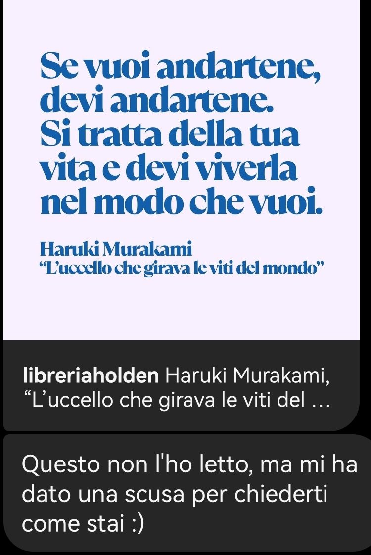 Servono più messaggi così nella vita