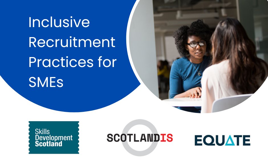 ScotlandIS Cyber (@scotlandiscyber) on Twitter photo ScotlandIS, <a href="/EquateScotland/">Equate Scotland</a> & <a href="/skillsdevscot/">Skills Development Scotland</a> are holding two online sessions on inclusive #recruitment practices for #SMEs.
Increase your understanding of #inclusive hiring and best practices in order to widen your tech talent pool - book 19th March now!
scotlandis.com/blog/events/wi… ScotlandIS, <a href="/EquateScotland/">Equate Scotland</a> & <a href="/skillsdevscot/">Skills Development Scotland</a> are holding two online sessions on inclusive #recruitment practices for #SMEs.
Increase your understanding of #inclusive hiring and best practices in order to widen your tech talent pool - book 19th March now!
scotlandis.com/blog/events/wi…
