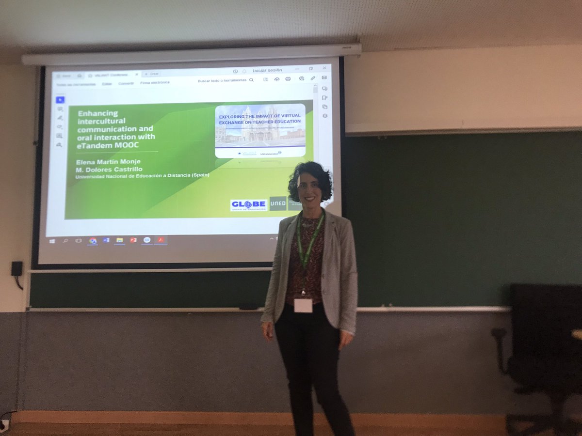 María Dolores Castrillo (@marilocastrillo) on Twitter photo Presenting our #innovation project “Enhancing intercultural communication and oral interaction with eTandemMOOC” at #valiantVE2024 <a href="/GlobeGrupo/">Grupo de Innovación - GLOBE</a> <a href="/cued_/">Cátedra UNESCO EaD</a> <a href="/DepExtranjeras/">Departamento de Filologías Extranjeras UNED</a> Presenting our #innovation project “Enhancing intercultural communication and oral interaction with eTandemMOOC” at #valiantVE2024 <a href="/GlobeGrupo/">Grupo de Innovación - GLOBE</a> <a href="/cued_/">Cátedra UNESCO EaD</a> <a href="/DepExtranjeras/">Departamento de Filologías Extranjeras UNED</a>