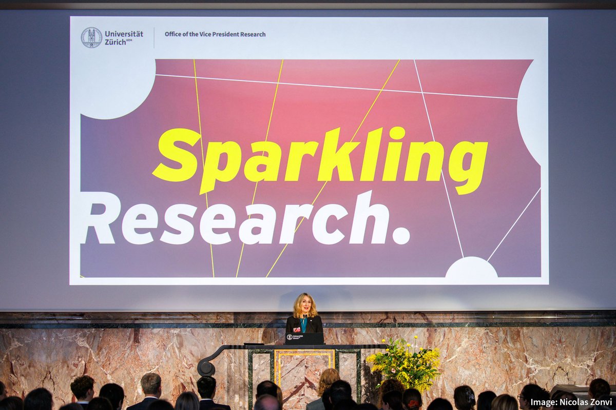 UZH_en's tweet photo. Sparkling Research: The Vice President of Research, Professor Elisabeth Stark, hosted this event for UZH researchers to celebrate their successes and learn about the broad range of services offered in research support at UZH. Eleven aspiring UZH talents were honored for their innovative projects. Congratulations to all the award winners! 🏆🥳

➡️ More: https://t.co/h8H88M2MYJ
@GraduateCampus, @uzh_res_funding