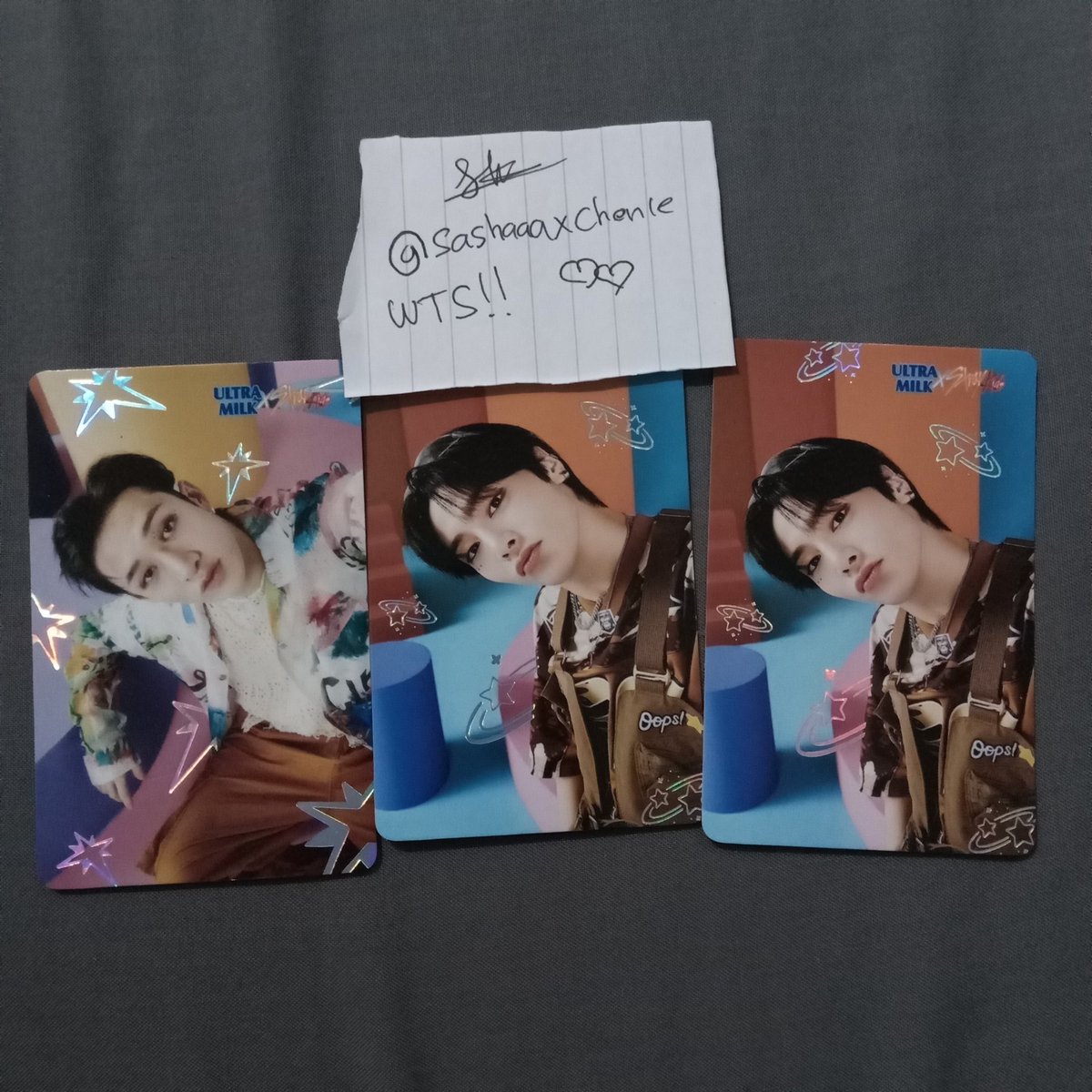 sashaaaxchenle's tweet photo. WTS!!
Ready ina 
Ultramilk x straykids
-bangchan
-I.N 

Sent dm for proof

Offer https://t.co/OhPyAGPn0V