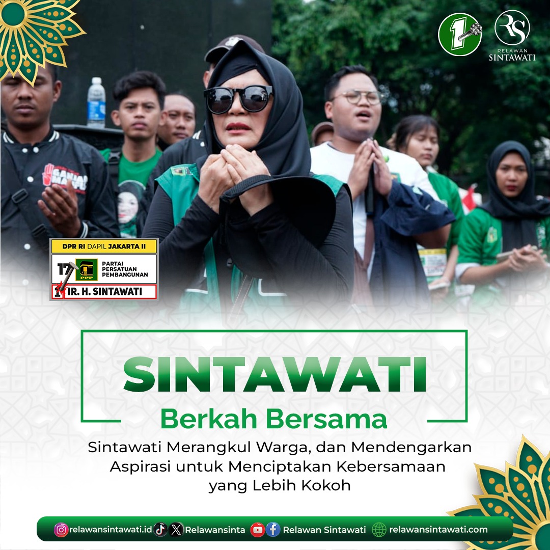 RelawanSinta's tweet photo. Sintawati, dengan tulus merangkul warga, mendengarkan aspirasi mereka untuk menciptakan kebersamaan yang lebih kokoh di tengah-tengah masyarakat.

#GeneralElectionN0W #การุณยฆาต https://t.co/XsnM5EmmcO