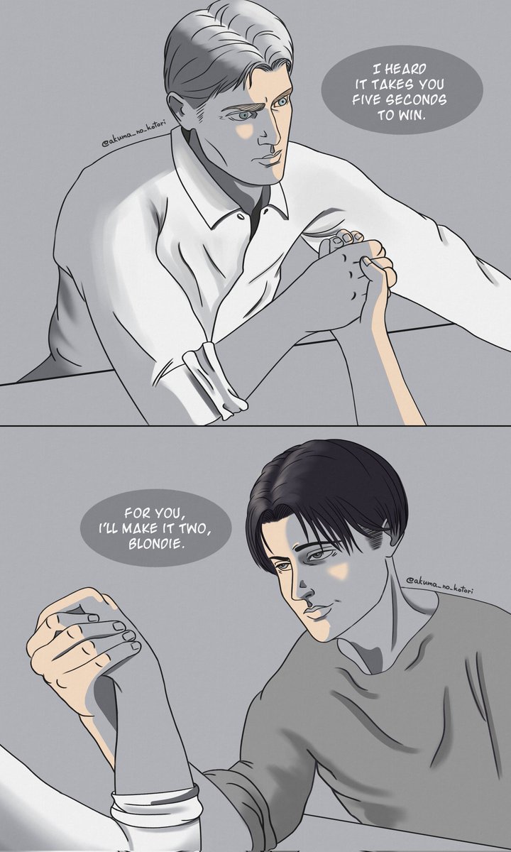 akuma_no_kotori's tweet photo. #EruriValentineWeek2024
#EruriValentineWeek
Day 2. Competing
or Levi's naughty attempts at seduction 😈
#eruri #エルリ #leviackerman #erwinsmith #aotfanart
@EruriValentine https://t.co/3gAdc8WYTY
