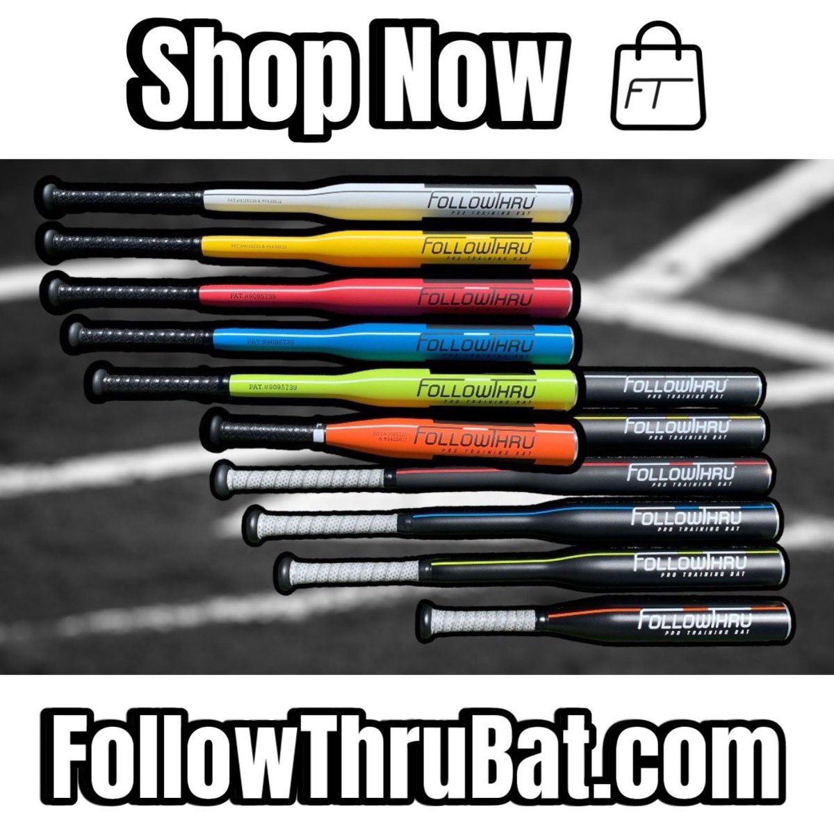 Shop now at FollowThruBat.com!⁣
⁣
Take your training to the next level. These weighted training bats deliver instant feedback via a click. Use to increase your strength, power, improve timing and mechanics. Use from off the tee to live batting practice
#followthrubat