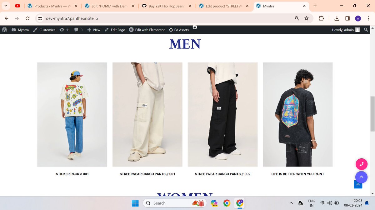 ankitchy1981's tweet photo. So, today I have divided all the categories in my home page of my @myntra clone website and added some images of the products in my home page. Trying to complete this website as soon as possible.
Here's the link of the website:-https://t.co/rS5wMOjVv3 https://t.co/YL4TGm96pV