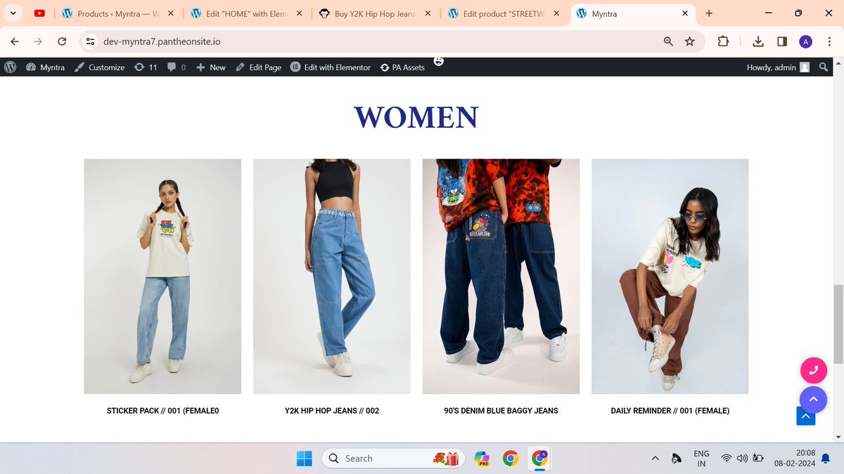 ankitchy1981's tweet photo. So, today I have divided all the categories in my home page of my @myntra clone website and added some images of the products in my home page. Trying to complete this website as soon as possible.
Here's the link of the website:-https://t.co/rS5wMOjVv3 https://t.co/YL4TGm96pV