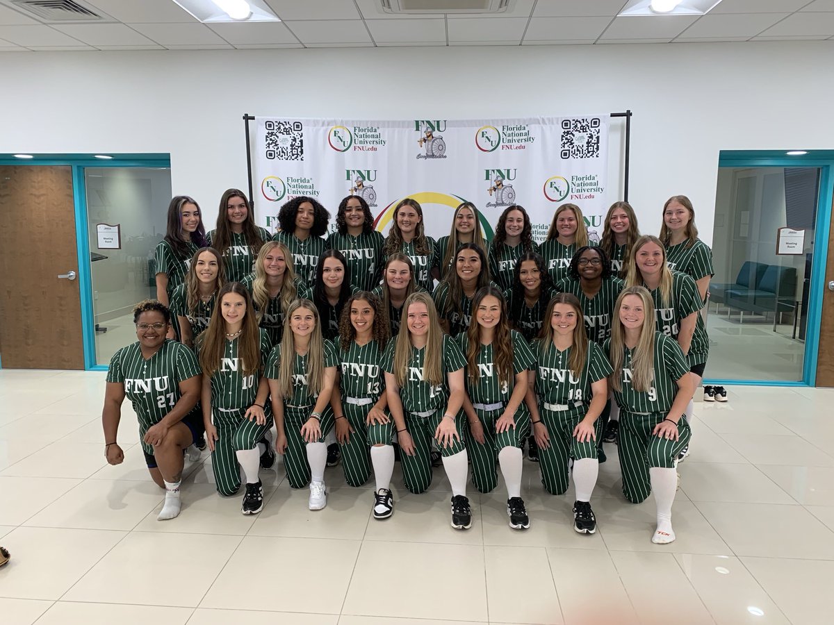 FNU Softball opened up their 2024 NAIA season showcasing their new Uni’s and winning a doubleheader sweep on the road at Ave Maria. The team played tough in winning two tough and well played games by both teams by scores of 2-1 and 6-4. FNU Strong! 🥎💪🔥