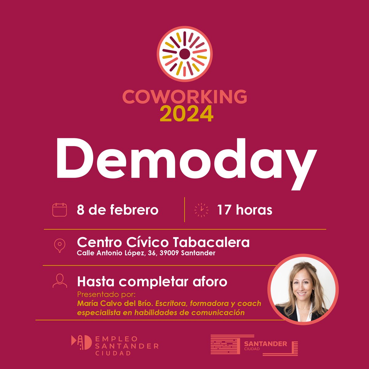 Esta tarde tendré el honor de presentar el Demoday del #CoworkingSantander 10ª edición,
organizado por el #Ayuntamiento <a href="/Santander/">Santander</a>