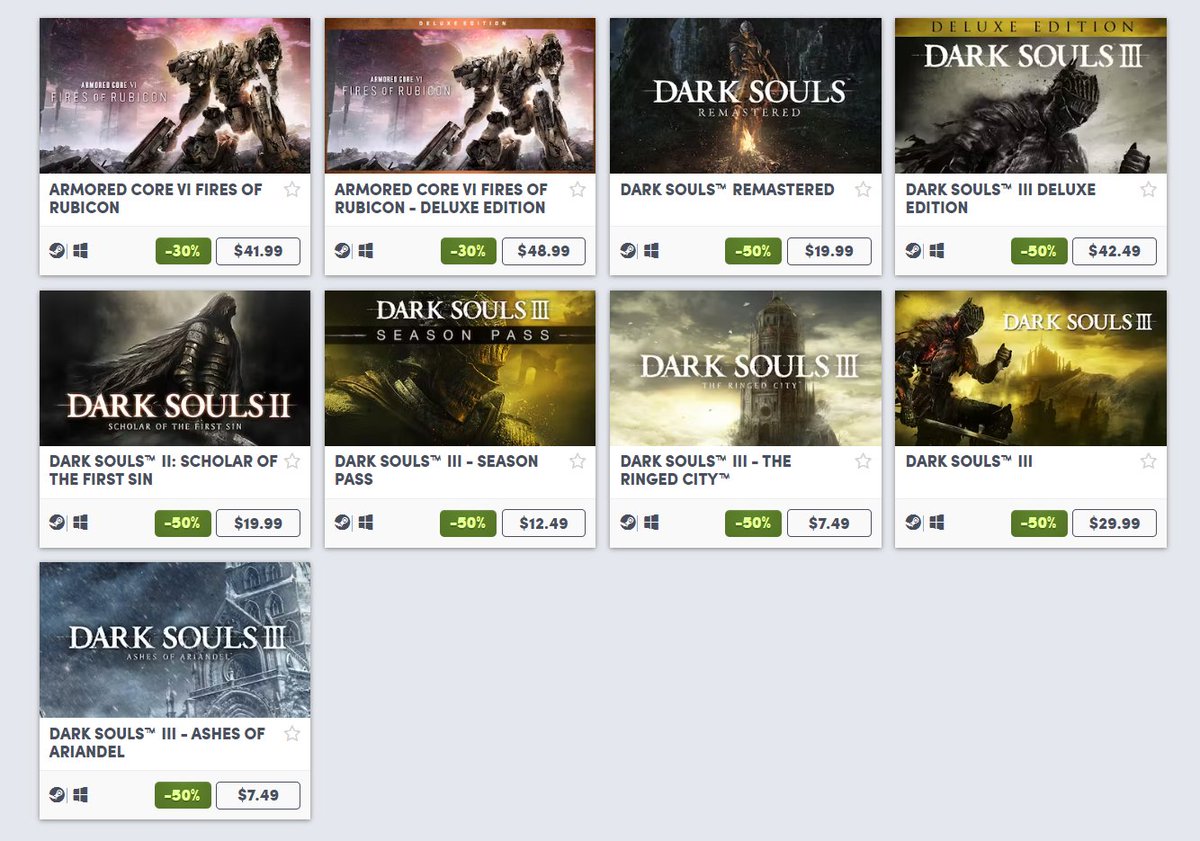 Armored Core + Dark Souls sale on Humble bit.ly/48aYjFW #ad