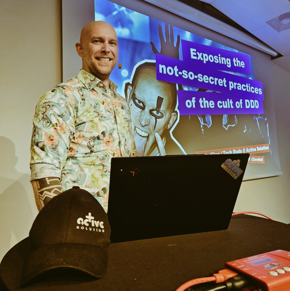 Active Solution (@activese) on Twitter photo Chris 🗣️ Exposing the "not-so-secret" practices of the cult of DDD 🤫
<a href="/swetugg/">swetugg</a>
<a href="/ZeroKoll/">Chris Klug</a>
<a href="/ActiveSE/">Active Solution</a> Chris 🗣️ Exposing the "not-so-secret" practices of the cult of DDD 🤫
<a href="/swetugg/">swetugg</a>
<a href="/ZeroKoll/">Chris Klug</a>
<a href="/ActiveSE/">Active Solution</a>