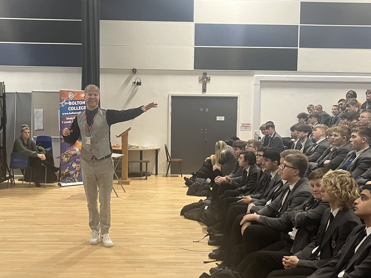 deaneryhigh's tweet photo. Today we welcomed @TheAdamCorbally into school.  Adam became a motivational speaker back in 2012 after he reached the final in season 8 of the hit T.V. show “The Apprentice” and very soon after became a member of the professional speaker’s association. https://t.co/tLesGKFjsz