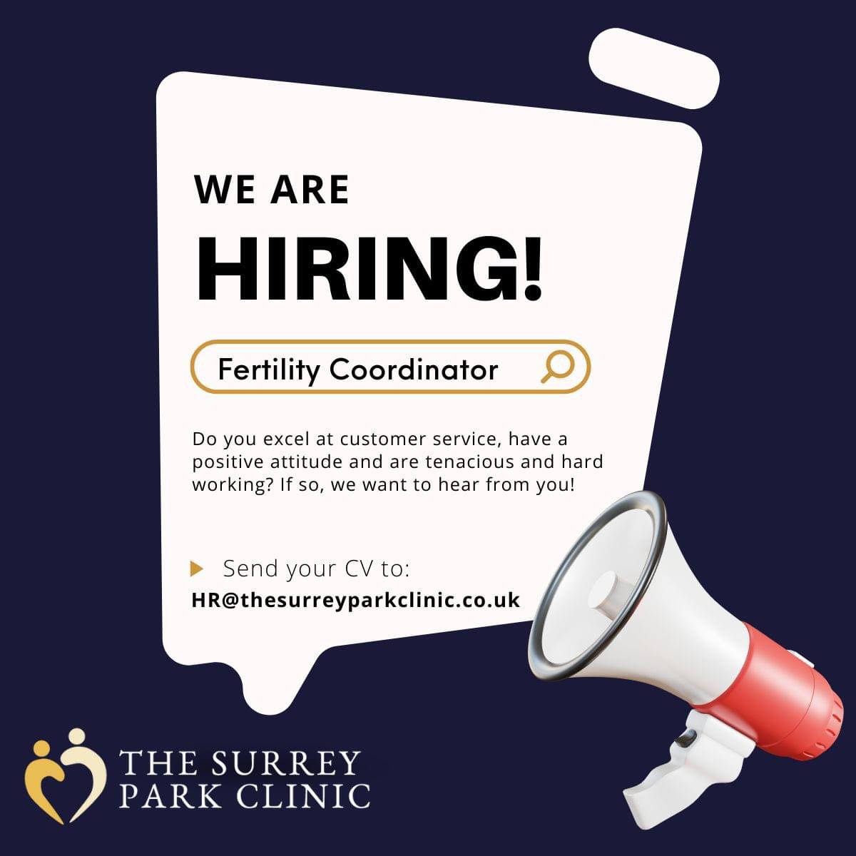 WE ARE HIRING! 📣 

Do you have 2+ years experience in customer service in the healthcare arena? Are you passionate, hard working, tenacious with a great attention to detail?

If so, we want to hear from you! Send us your CV or apply via Indeed: shorturl.at/yINOX