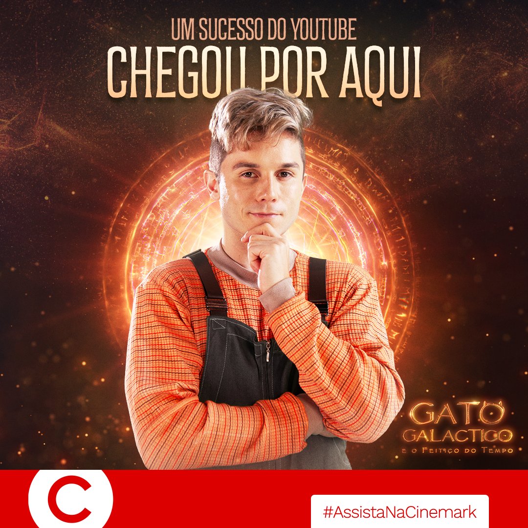 cinemarkoficial's tweet photo. Um sucesso do Youtube invade as telonas em uma história que promete diversão, aventura e mistério para todas as idades: #GatoGalactico e #OFeitiçoDoTempo já está em cartaz! Garanta seu lugar pelo #APPCinemarki e vem! 😻
#SofaDigital #GatoGalacticoNaCinemark https://t.co/4W2yQKbLIV