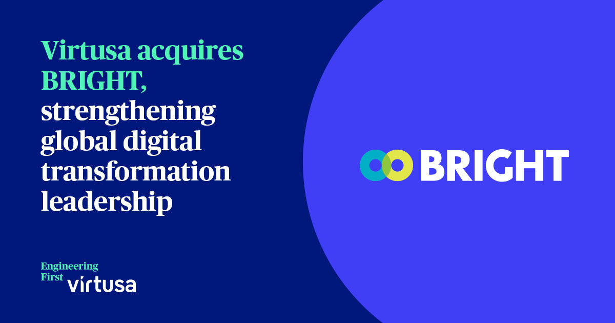 Virtusa acquired BRIGHT, one of the largest elite partners to Splunk & @ServiceNow for EMEA. Discover how this #acquisition positions Virtusa at the forefront of #digitaltransformation by reading our full press release. splr.io/6013i7smH #TechAcquisition #EngineeringFirst