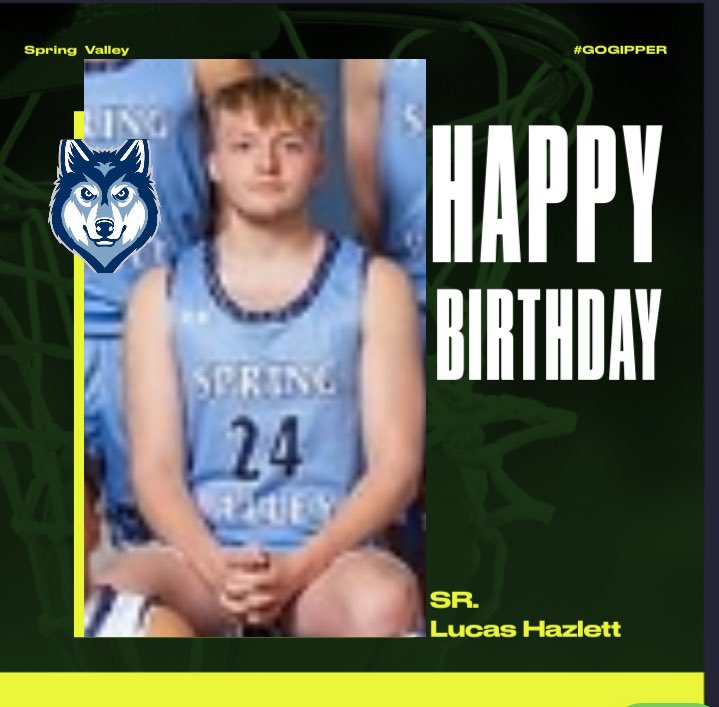 We want to wish a happy birthday to Lucas Hazlett Lucas is tough and hard working player in practice and on the court we all hope you have a wonderful birthday!