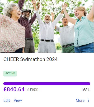 Thrilled to donate £840 to Cheer (promote the welfare of older people in Elmbridge). A great job done by our student led teams at @ACSCobhamSchool