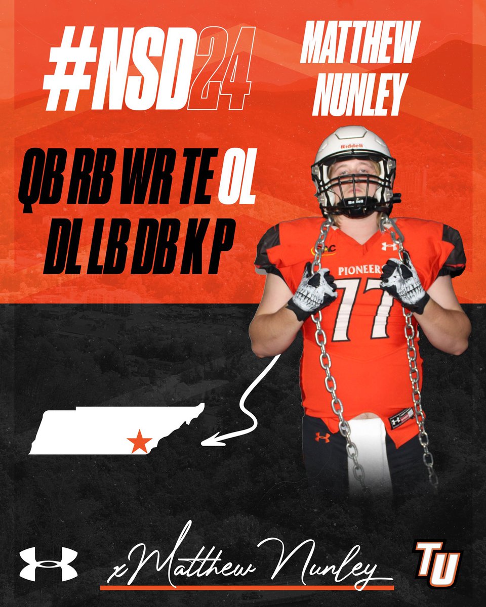 SDTrojansFB's tweet photo. Congratulations to Matthew Nunley on signing with @TusculumFB! One of the most intense leaders and players ever to play here! @sdathletics @MatthewNunley7 @josh_owensby #NSD2024 https://t.co/pdFTXUSb4p