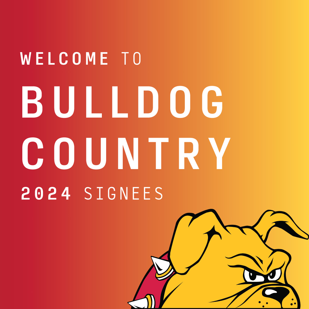 FerrisState's tweet photo. The ink is officially dry and signing day has come to a close. We want to welcome all of our @FerrisFootball  signees, who are bringing their talents from all over the state and the country! We can’t wait for you to be a bulldog. 🤩🐾🏈 https://t.co/uptelCIAiX
