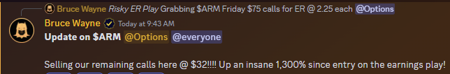 Gotham Group (@gothamgroup) on Twitter photo $ARM earnings play MONSTER from <a href="/gothamceo/">Bruce Wayne</a>
Timestamps don't lie! Hit the link for a free trial and to see what we've been up to ๐
whop.com/gotham-group/ $ARM earnings play MONSTER from <a href="/gothamceo/">Bruce Wayne</a>
Timestamps don't lie! Hit the link for a free trial and to see what we've been up to ๐
whop.com/gotham-group/