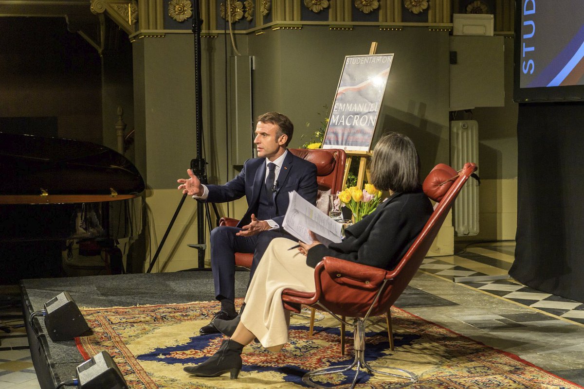 Last week Studentafton welcomed the President of the French Republic Emmanuel Macron for an evening about the creation of a resilient European Union. The Studentafton Committee wishes to give the warmest of thanks to the President for visiting us. Photograph: Kennet Rouna.