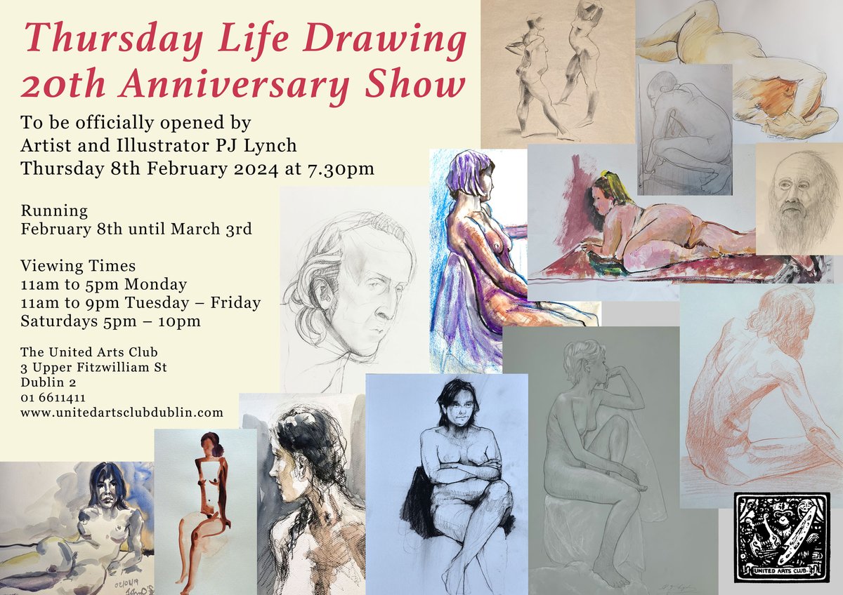 Come along to the opening of our 20th Anniversary show tonight at the United Arts Club!