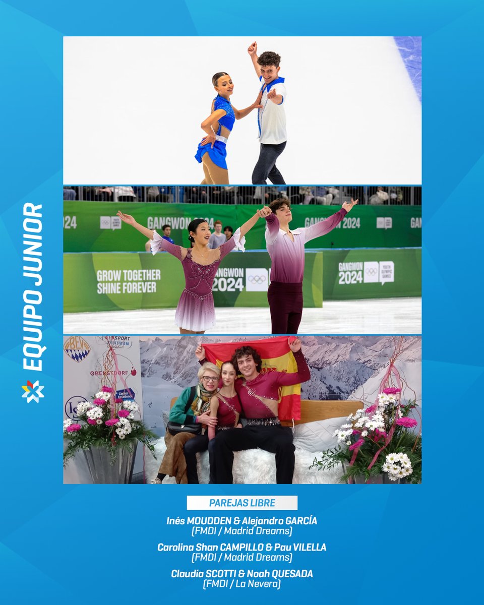 𝑮𝒓𝒖𝒑𝒐 𝑱𝒖𝒏𝒊𝒐𝒓
👉🏻 Masculino
👉🏻 Femenino
👉🏻 Danza
👉🏻 Parejas

🔗 bit.ly/49tHtDi
📸 RFEDH <a href="/Josegallegofoto/">Jose Gallego Photo</a>

#FigureSkating #patinajeESP