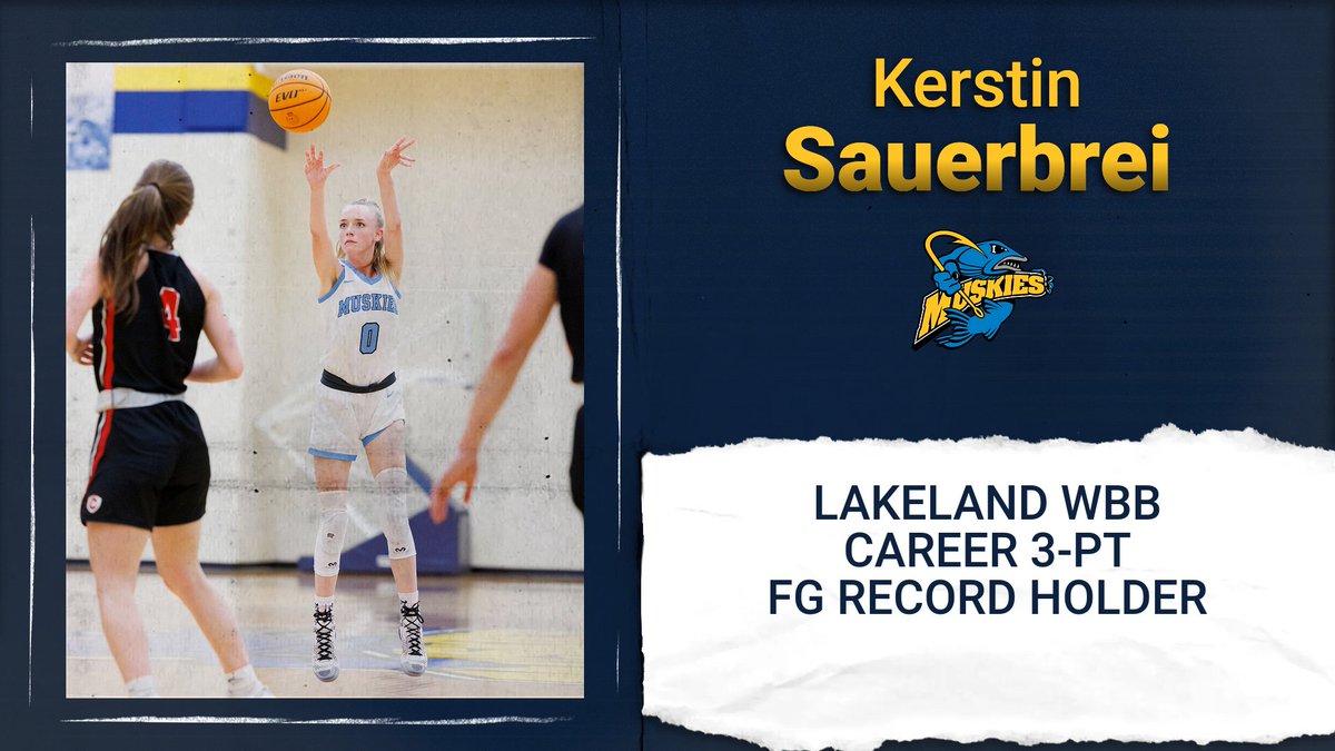 Lakeland Athletics (@lumuskies) on Twitter photo Congratulations to our new <a href="/MuskiesWBB/">Lakeland Women's Basketball</a> all-time 3-point shooting champ...Kerstin Sauerbrei 158 career 3's made, one more than Kristi (Thill) Bachar's mark that stood for 16 years. Another big night for the Fish, season-high 83 points in a W at Dominican:
lakelandmuskies.com/news/2024/2/7/… Congratulations to our new <a href="/MuskiesWBB/">Lakeland Women's Basketball</a> all-time 3-point shooting champ...Kerstin Sauerbrei 158 career 3's made, one more than Kristi (Thill) Bachar's mark that stood for 16 years. Another big night for the Fish, season-high 83 points in a W at Dominican:
lakelandmuskies.com/news/2024/2/7/…