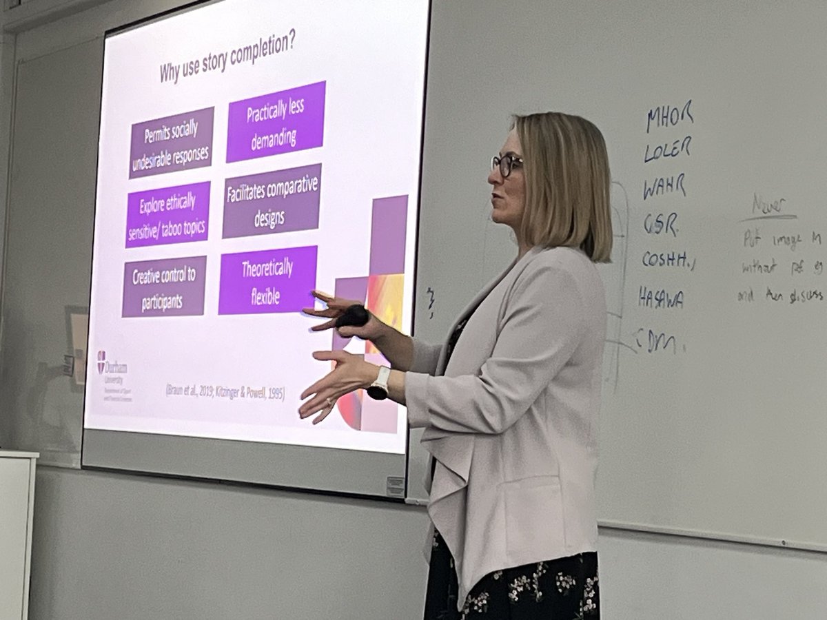 jameslrumbold's tweet photo. Sincerest thanks to @T_L_WilliamsPhD for delivering a highly engaging workshop on Story Completion to the @ESRC @WhiteRoseUC Doctoral Student community. https://t.co/v3Mezu04KQ
