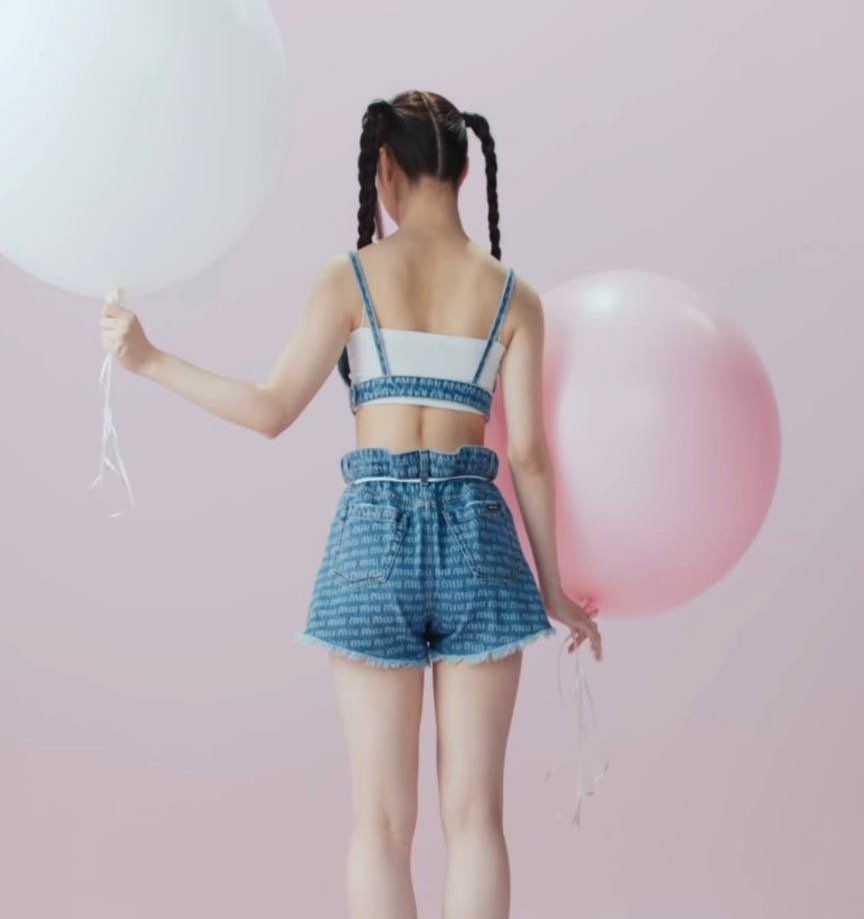 garam wearing miumiu 🎀