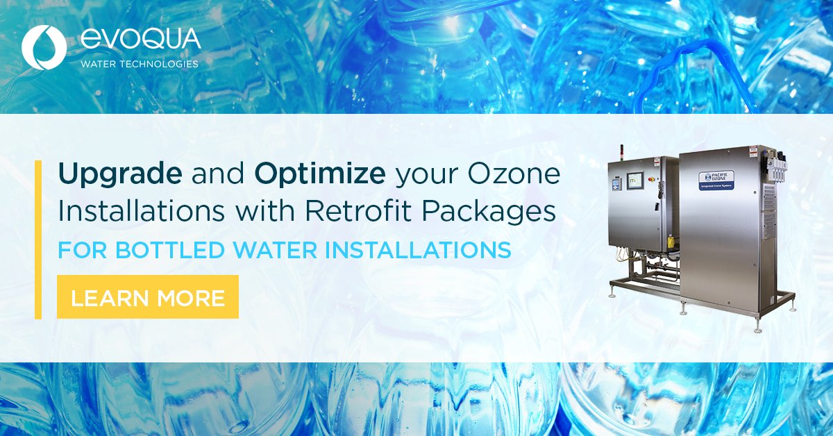 Looking to improve the performance of your current #ozone installation and meet your #sustainability objectives in your #bottledwater operations? Our ozone retrofit solution can help you achieve higher efficiency and sustainability targets. Learn how: 👉 evoqua.com/en/articles/ho…