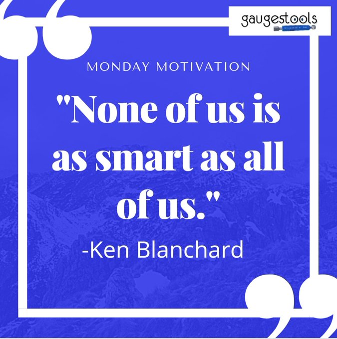 gaugestools's tweet photo. When you work as a team, you get the greatest of ideas. You are way smarter as a team than individually.
.
#MondayMotivation #Inspirational #Quotes #Business #Entreprenuers https://t.co/EV5DLSjgMJ