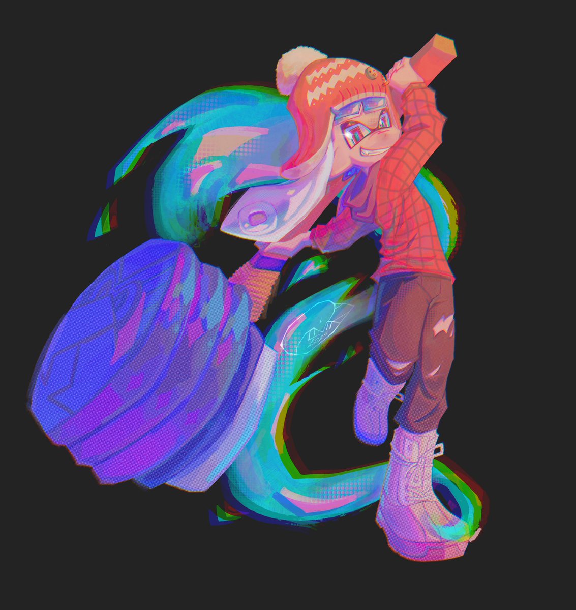 Raffle prize for the Squids For Palestinian Kids charity event !! over $6500 was raised for PCRF (Palestine’s Children Relief Fund)

character belongs to <a href="/cowinthecloset/">moo</a> 

#splatoon #splatoonart #splatoonfanart