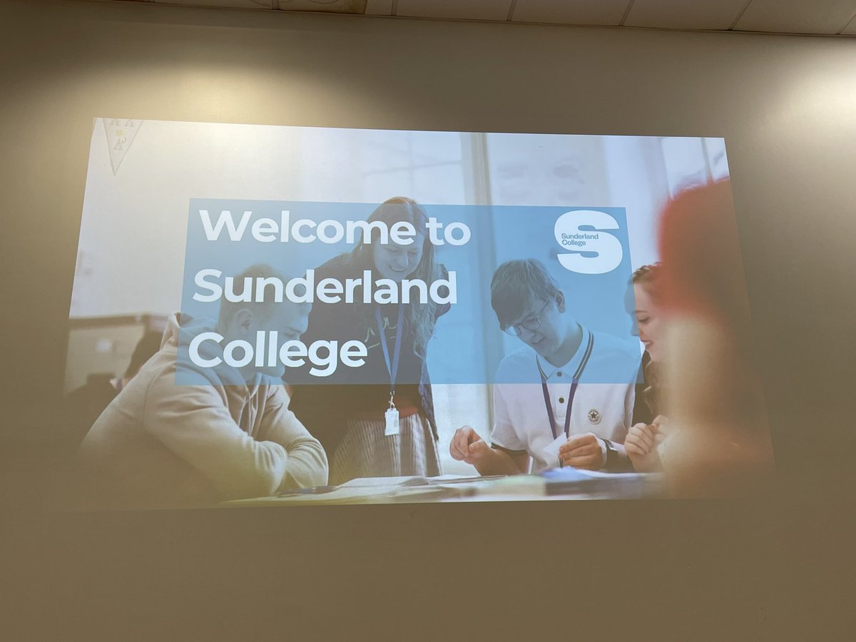JarrowCareersEd's tweet photo. A big thanks to Simroen for giving our Y9 students a great insight into the many opportunities at @sunderlandcol this morning https://t.co/Mvit6ksLTw