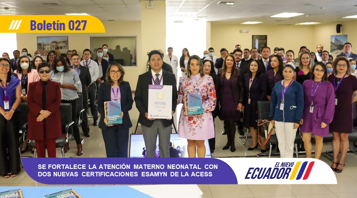 Acess_Ec's tweet photo. ¡Más madres y niños protegidos en #ElNuevoEcuador! 👏🤱👶.

Recertificamos a 2⃣ establecimientos de salud como Amigos de la Madre y del Niño #ESAMyN. 
Gracias al trabajo del @HCalderon_MSP y  del Centro de Salud Tipo C San Antonio de Pichincha.

Conoce más https://t.co/Oc2URlXP1T https://t.co/rTESsSGbQY