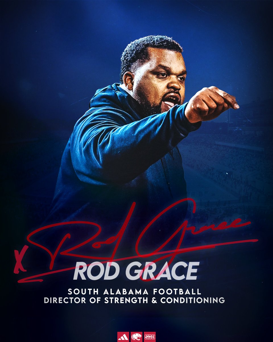 SouthAlabamaFB's tweet photo. Welcome to #OurCity, @RodGrace_‼️

📰 https://t.co/vtfwhBH39n https://t.co/3yDuCG6mZy