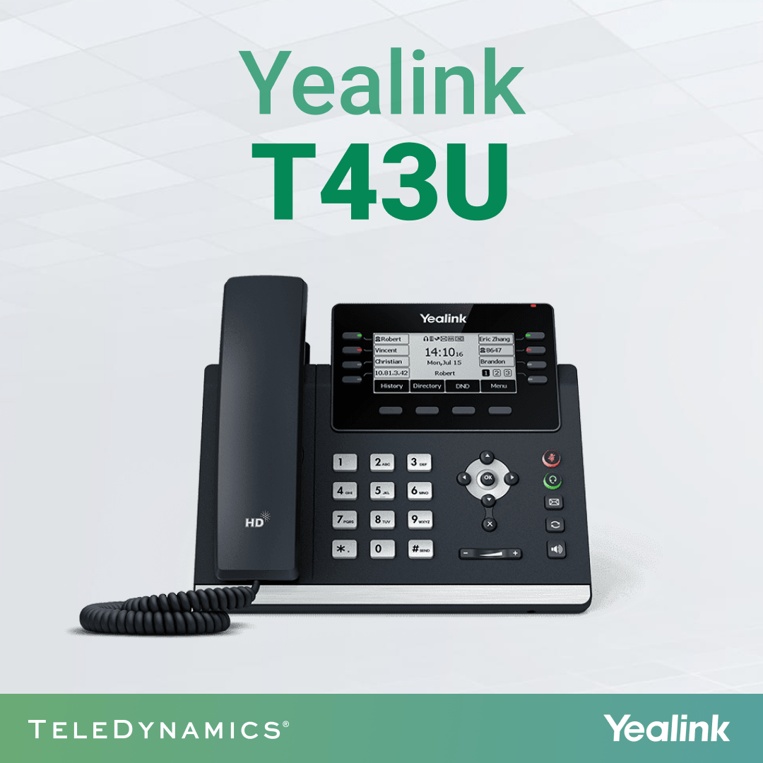 TeleDynamics_TX's tweet image. Mass deployment, Zero Touch Provisioning, a 3.7" screen with backlight, dual-port Gigabit Ethernet, Optima HD voice with Acoustic Shield and Smart Noise Filtering, PoE support, and up to 12 SIP accounts 🚀. All this &amp;amp; more is packed in the @YealinkNews T43U. 
#UC #IPphones #PoE