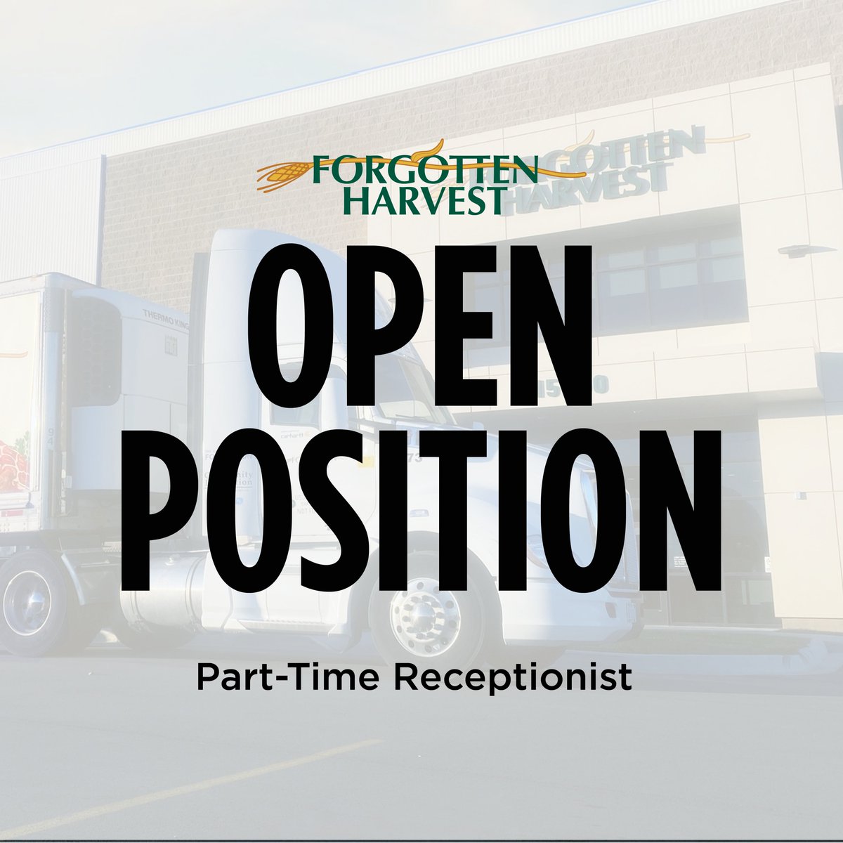 FH is seeking a part-time Receptionist to be the first point of contact for all who visit or call our headquarters. The scheduled hours for this position are approximately 25 hours per week, working Tuesday-Friday afternoon and all day on Saturday. indeedhi.re/42Arm4S