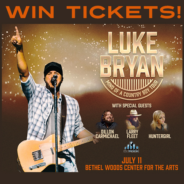 Last chance to win tickets to @lukebryan @dilloncmusic @huntergirlmusic @BethelWoods July 11th tomorrow after 8am with Doc & Chewy