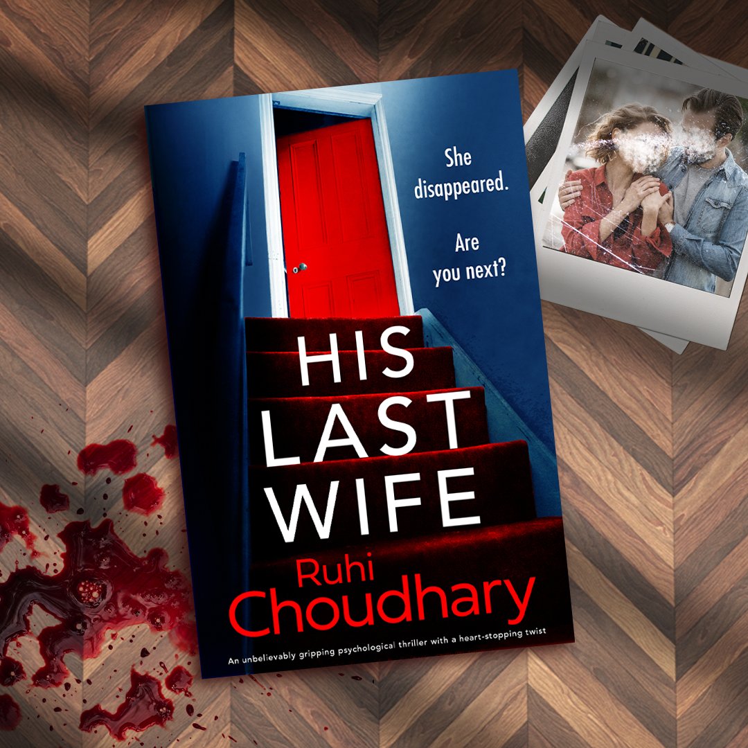 She disappeared. Are you next? Did your heart skip a beat? It will when you read #HisLastWife, an unbelievably gripping psychological thriller by @RuhiSChoudhary! Out April 25th, pre order here: geni.us/B0CTMW8D9Jcover