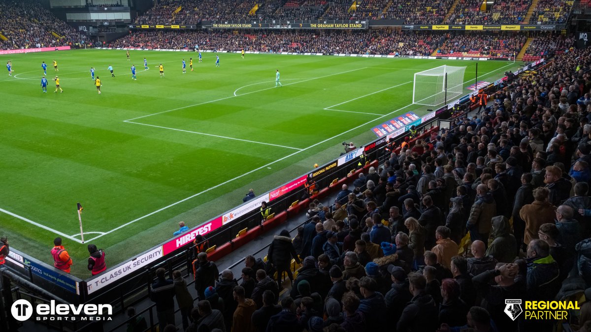 Regional Partners x Vicarage Road. 📸 We never get tired of seeing our Watford Regional Partners' branding across Vicarage Road on match days. It's always great to see our Regional Partners giving back to the local Hertfordshire community, via the power of sport.💛 #WatfordFC