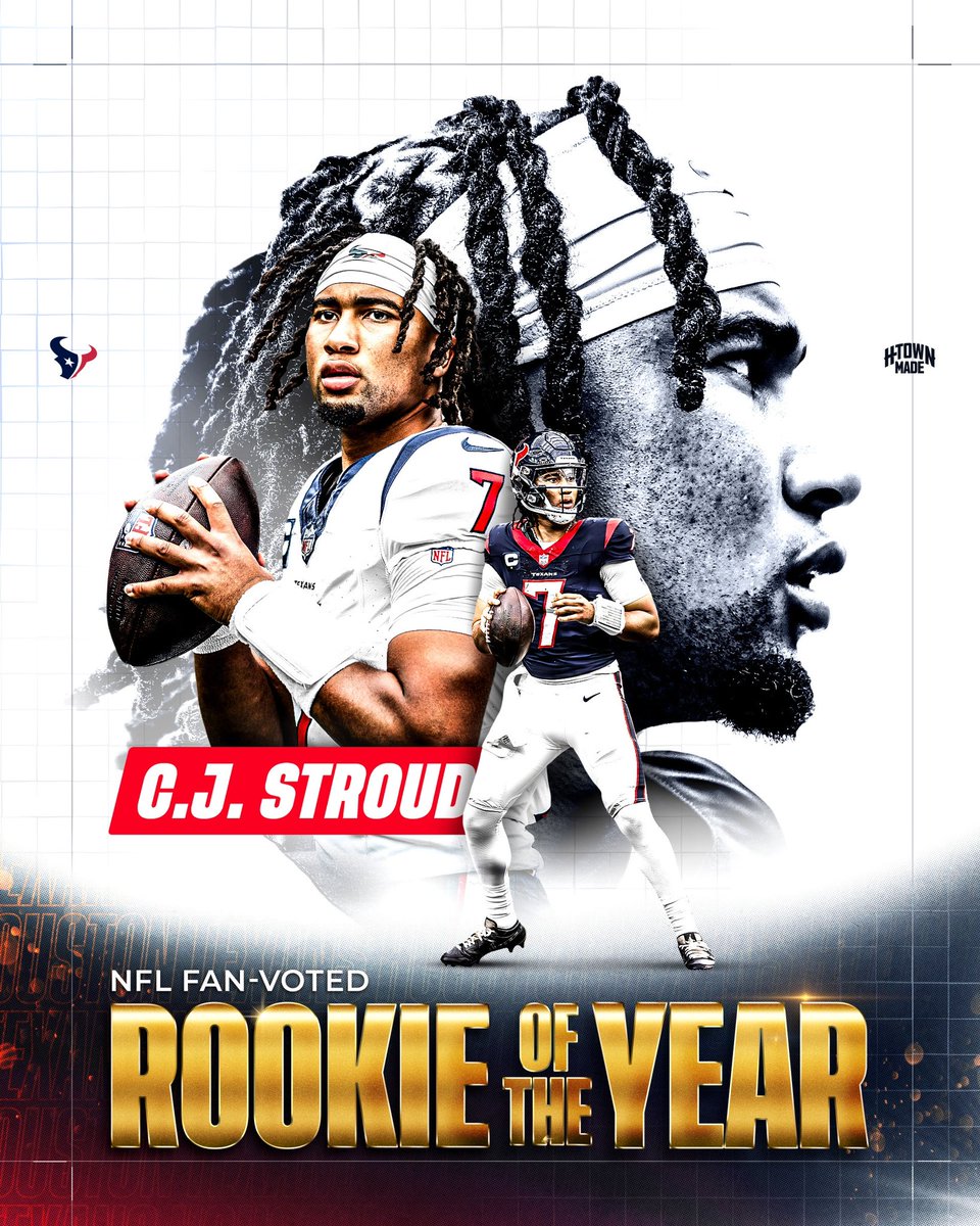 The people have spoken &amp; <a href="/CJ7STROUD/">CJ Stroud</a> has been voted Rookie of the Year by the fans 🚀