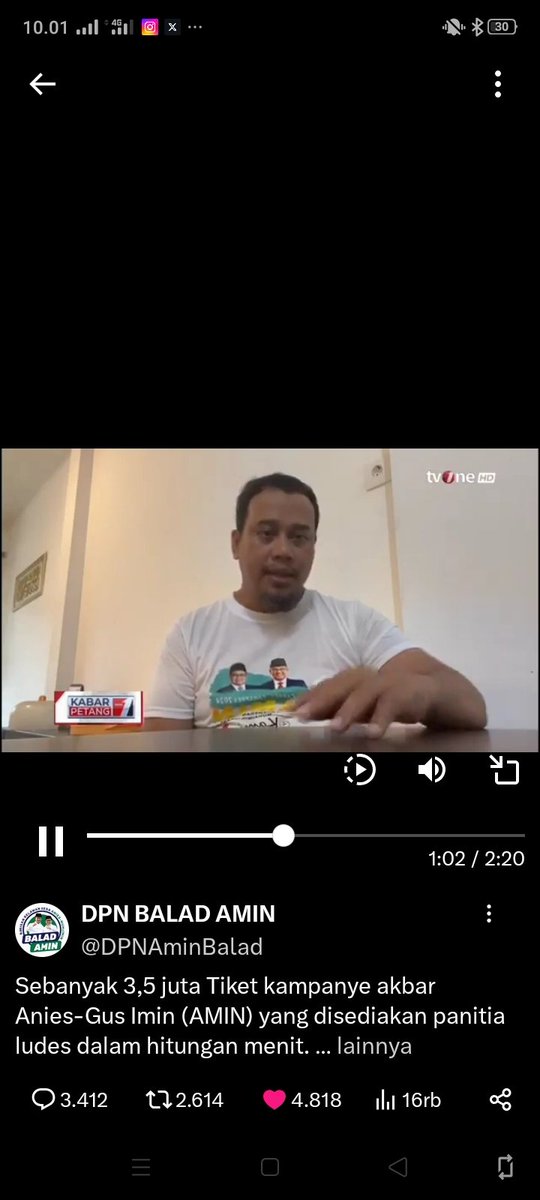 Saprisal6's tweet photo. @aniesbaswedan 
@cakimiNOW 

#KumpulAkbarJIS01 
#Ber1BeraniBerubah https://t.co/VSkGv2Nl0K