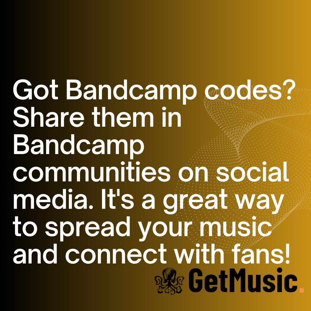 Bandcamp download codes tweet media