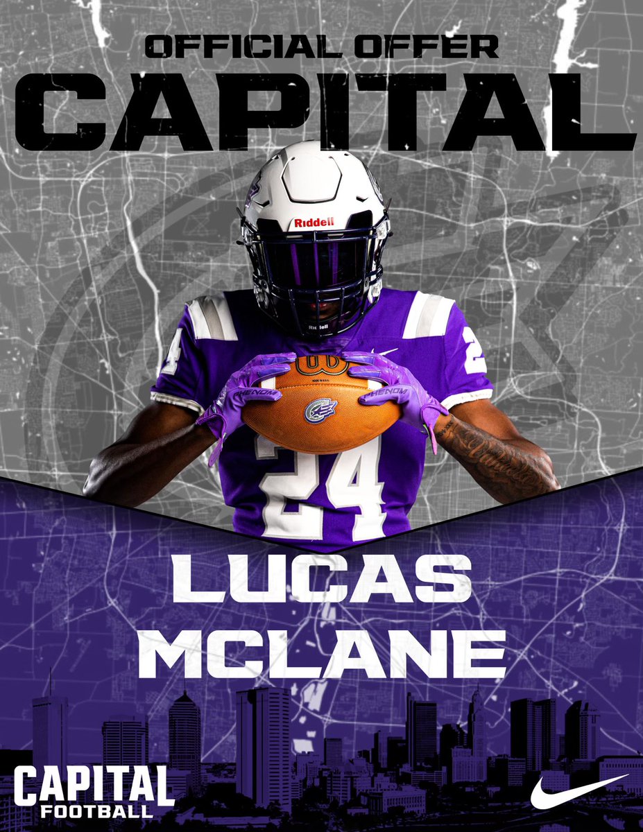 #AGTG After a great conversation with <a href="/KnockCoach/">Coach Knock</a> I am blessed to receive an offer from <a href="/CapitalU_FB/">Capital University Football</a> !