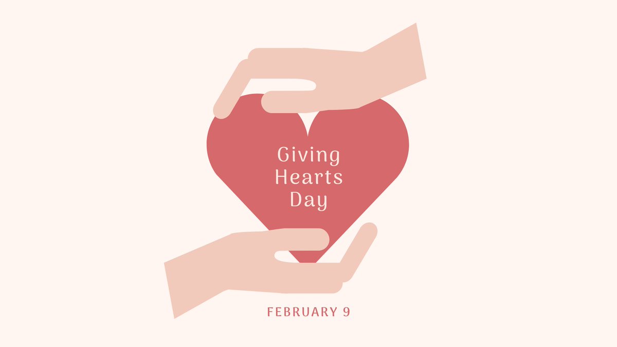 ♥️ | Happy National Giving Hearts Day! Today is a day where many people give to their favorite charity or advocate for a cause. So why not send hearts to the people you appreciate for today!