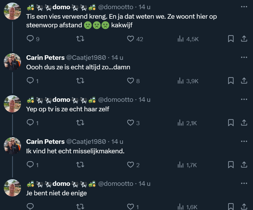 SylsLife's tweet photo. Kwam dit tegen op Twitter...
Anneke van #mafs speelt dus géén toneel, ze blijkt ècht zo te zijn 🤮
Ik ben nu helemaal voor #teamdirk https://t.co/HqGry48wwO