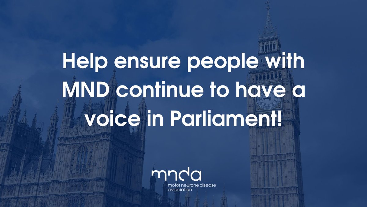 Parliament are changing their rules on how their groups are run. Help ensure people with #MND continue to have a voice in Parliament by urging your MP to join the MND group. Follow this link to write to your MP ecampaigns.mndassociation.org/page/143285/ac…