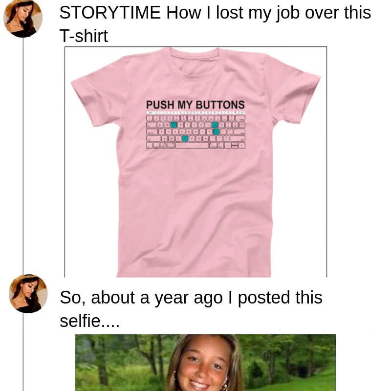 TheFunPost1's tweet photo. We've all seen some brave fashion moves out there, but these t-shirt choices would make anyone laugh.