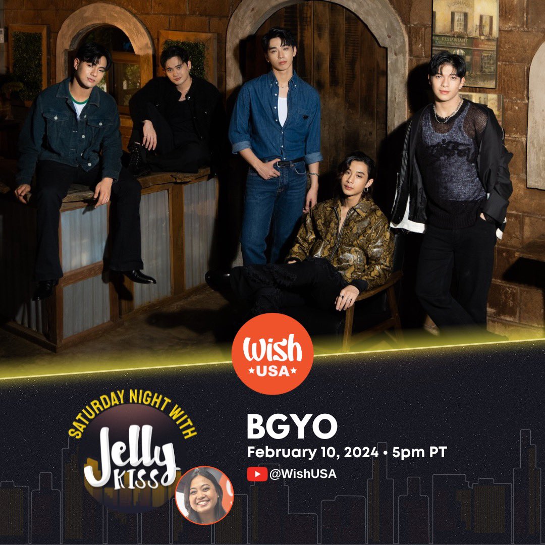 wishusaofficial's tweet photo. This week on Saturday Night with Jellykiss, BGYO spills the tea on their global journey! ๐โจ Don't miss out, catch it on our YouTube channel! ๐ฅ
#SaturdayNightWithJellykiss #BGYO #FilipinoBoyBand #BudweiserStage #AsianMusicFestival #Toronto #HeartfeltMessage #Wishers #Music https://t.co/9NqGJCUVTr
